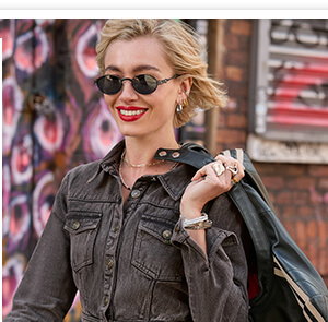 Chrissie Check Layered Denim Mini Dress