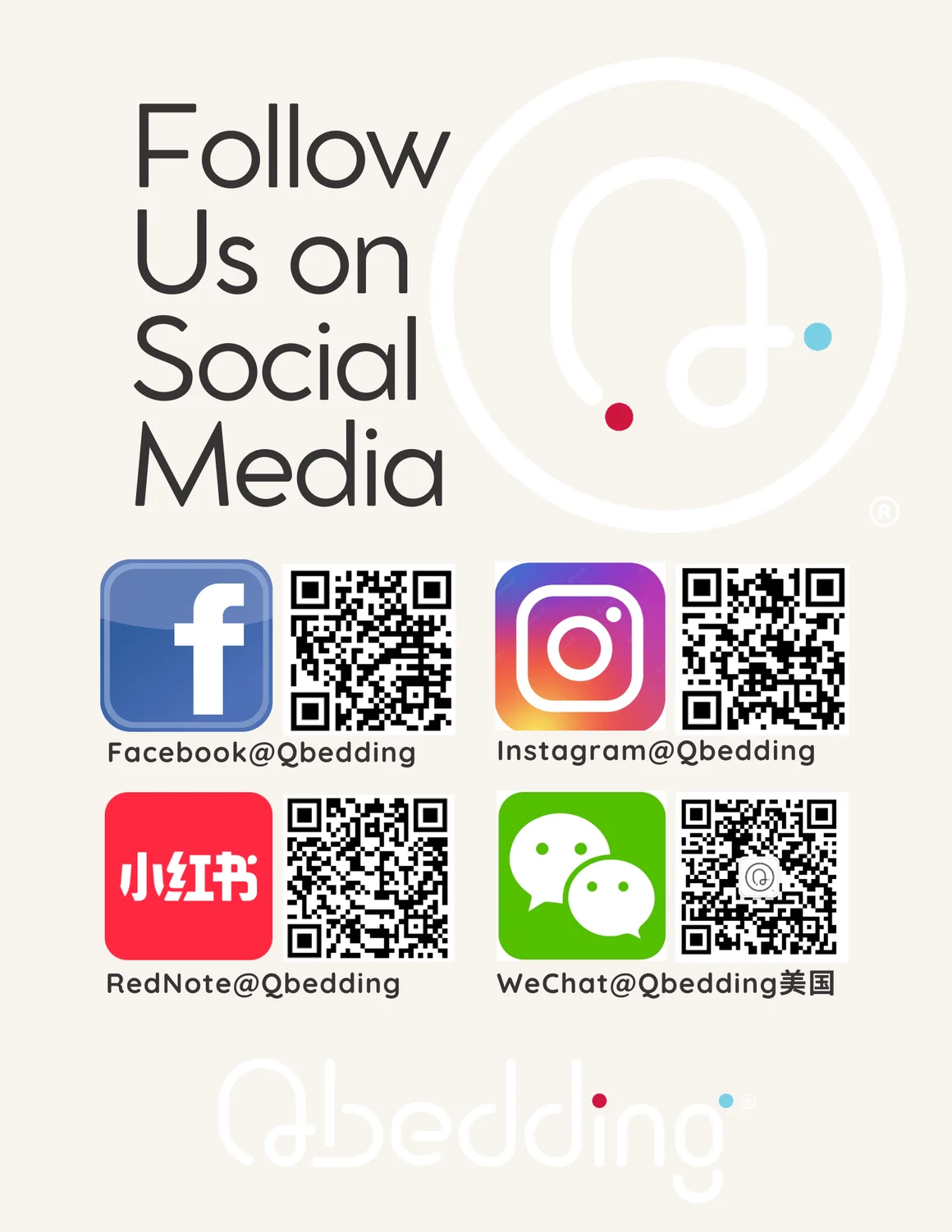 Social Media Poster with QRcode