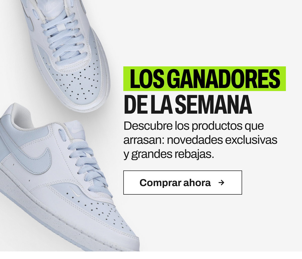 Los ganadores de la semana, botón de comprar ahora