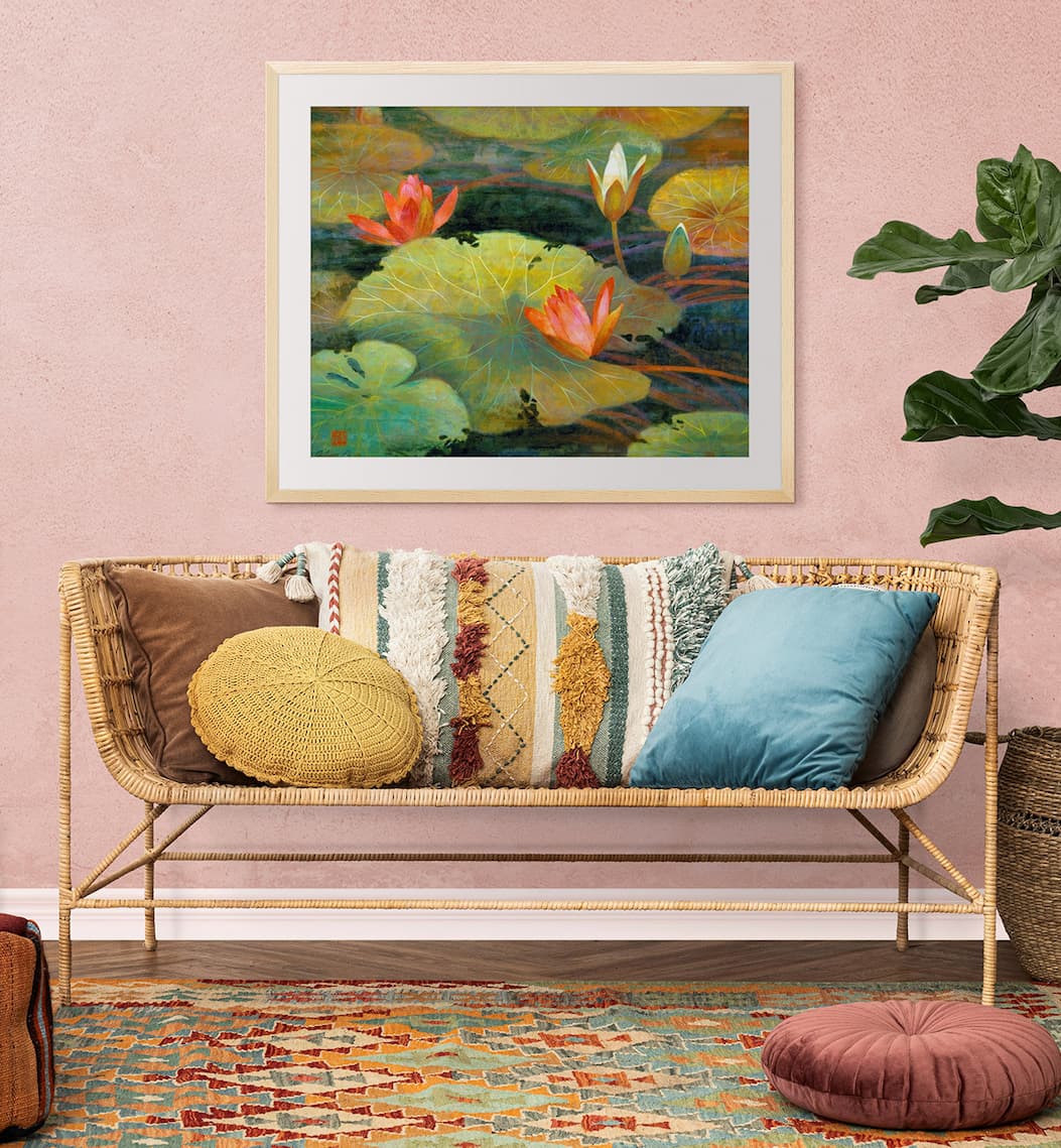 Pieces with botanical imagery, organic forms, intricate patterns, and artisanal craftsmanship