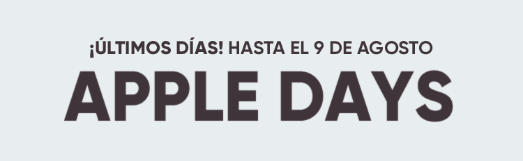 ¡ÚLTIMOS DÍAS! HASTA EL 10 DE JUNIO APPLE DAYS