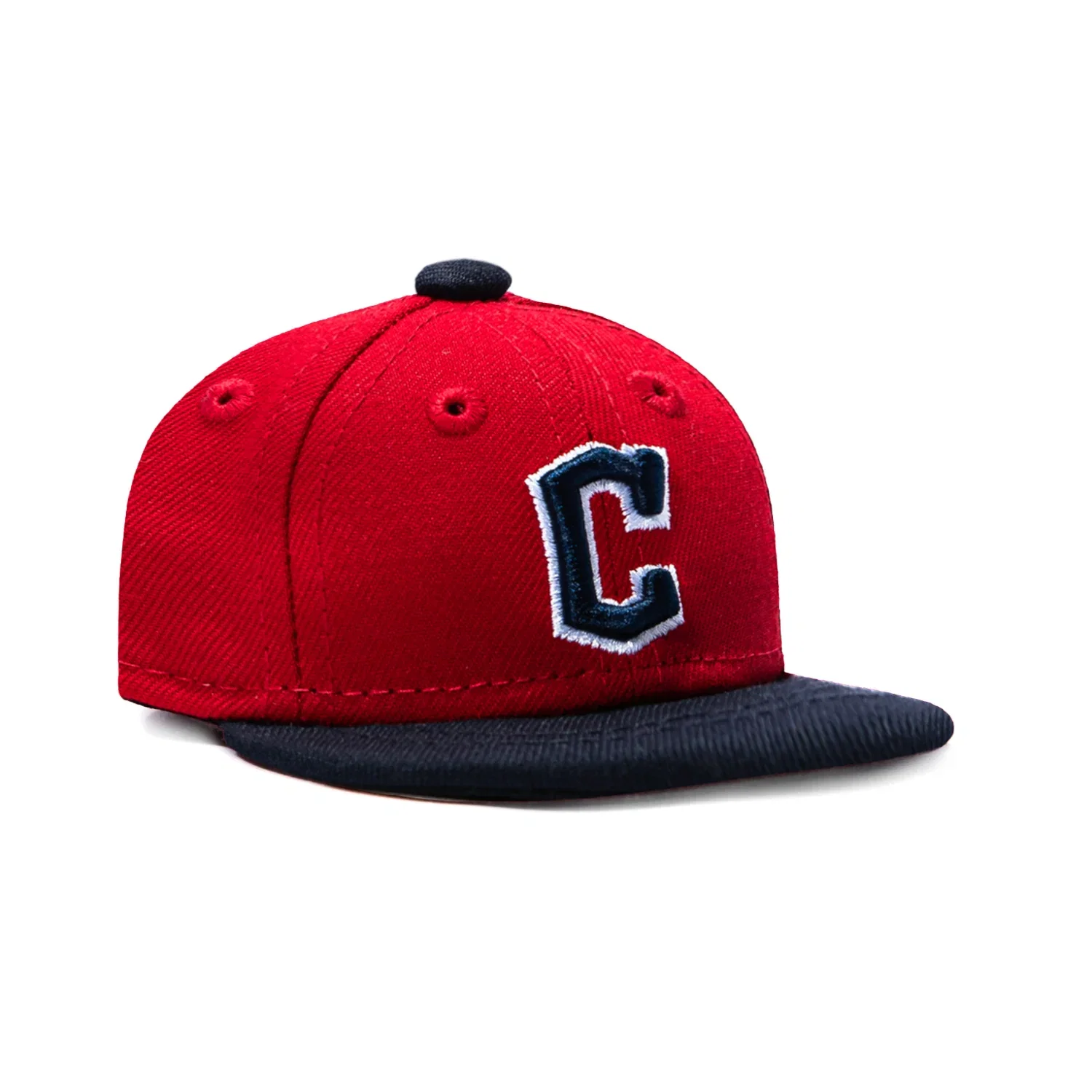 Image of New Era 59Fifty Cleveland Indians Mini Home Hat - Red, Navy