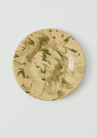 Poterie Barbotine Marbled Plate