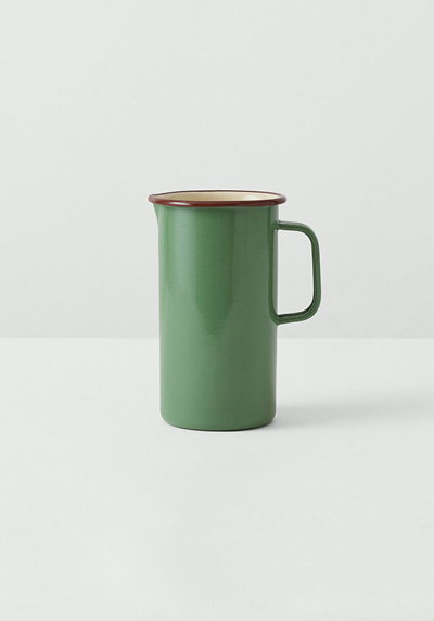 Contrast Rim Enamel Jug