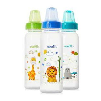 Evenflo Classic Prints Bottles, 8oz, 3pk
