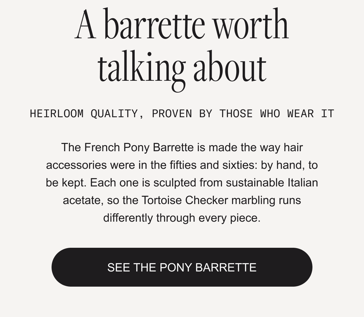 See the pony barrette