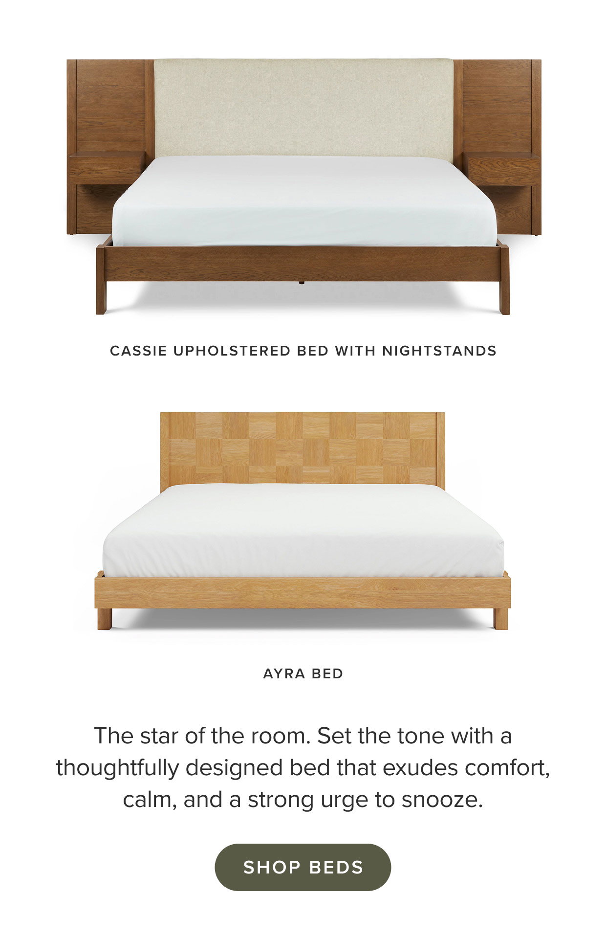 Shop beds.