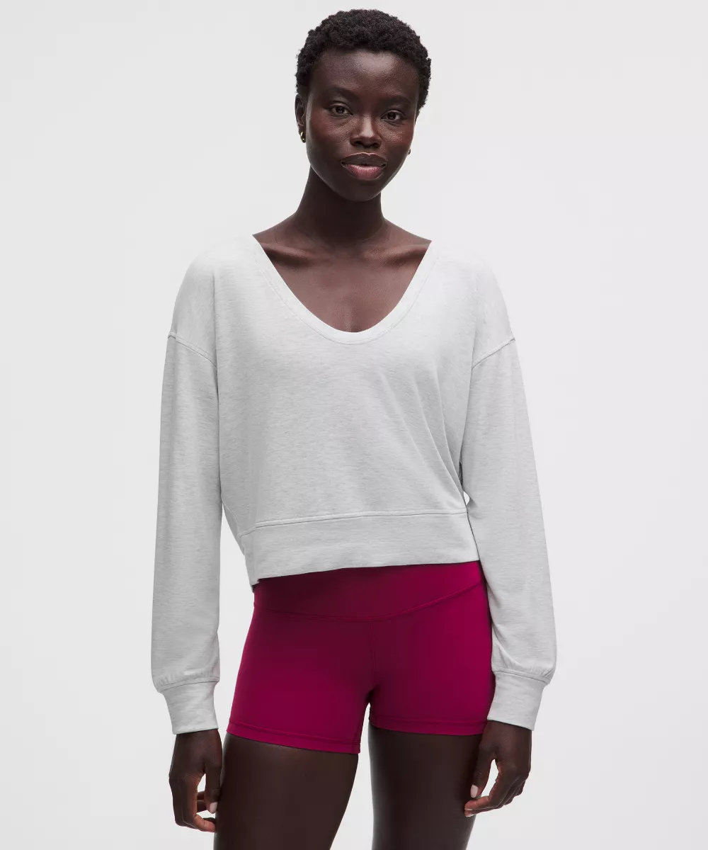 BeCalm Scoop-Neck Pullover