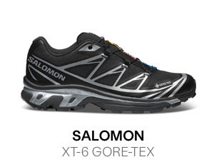 Salomon XT-6 GORE-TEX Sneakers in Black/Silver