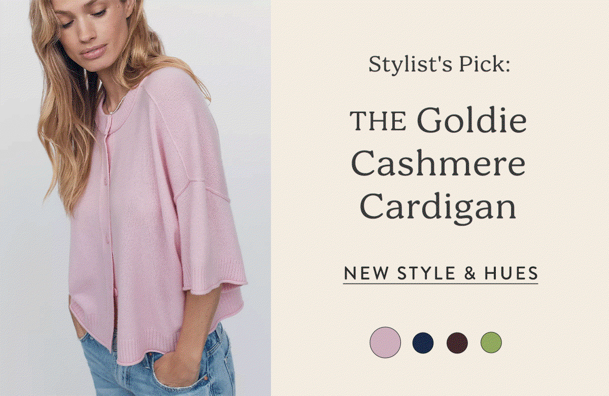 Stylist's Pick: Goldie Cashmere Cardigan >