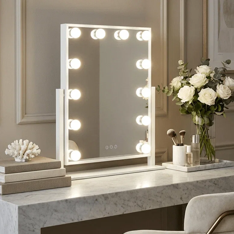 Image of Olsen Hollywood Mirror White 47x37cm