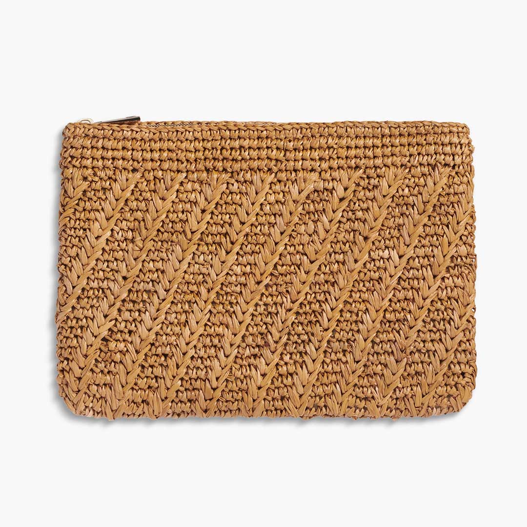 ALLEGRA RAFFIA POUCH