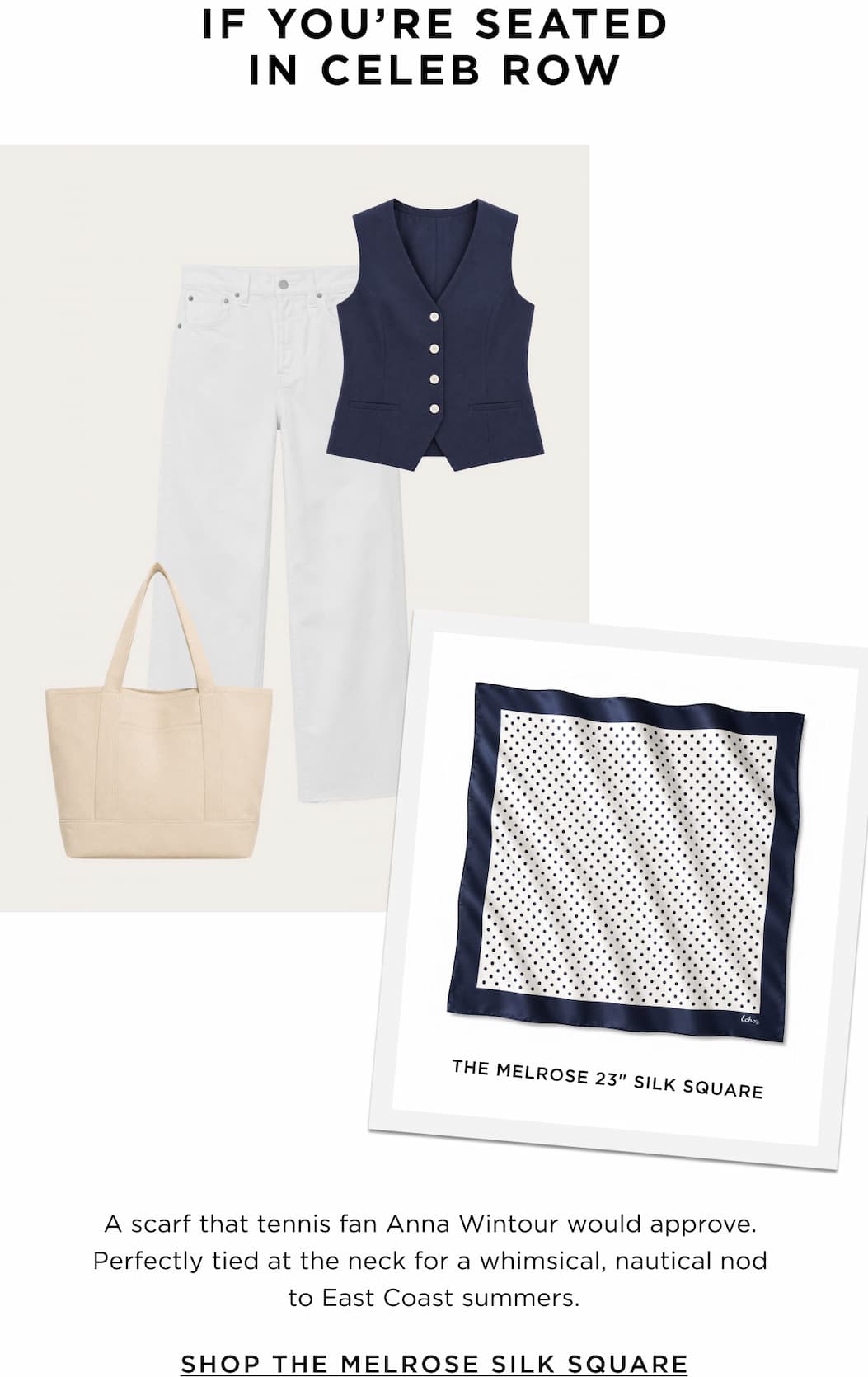 The Melrose 23" Silk Square