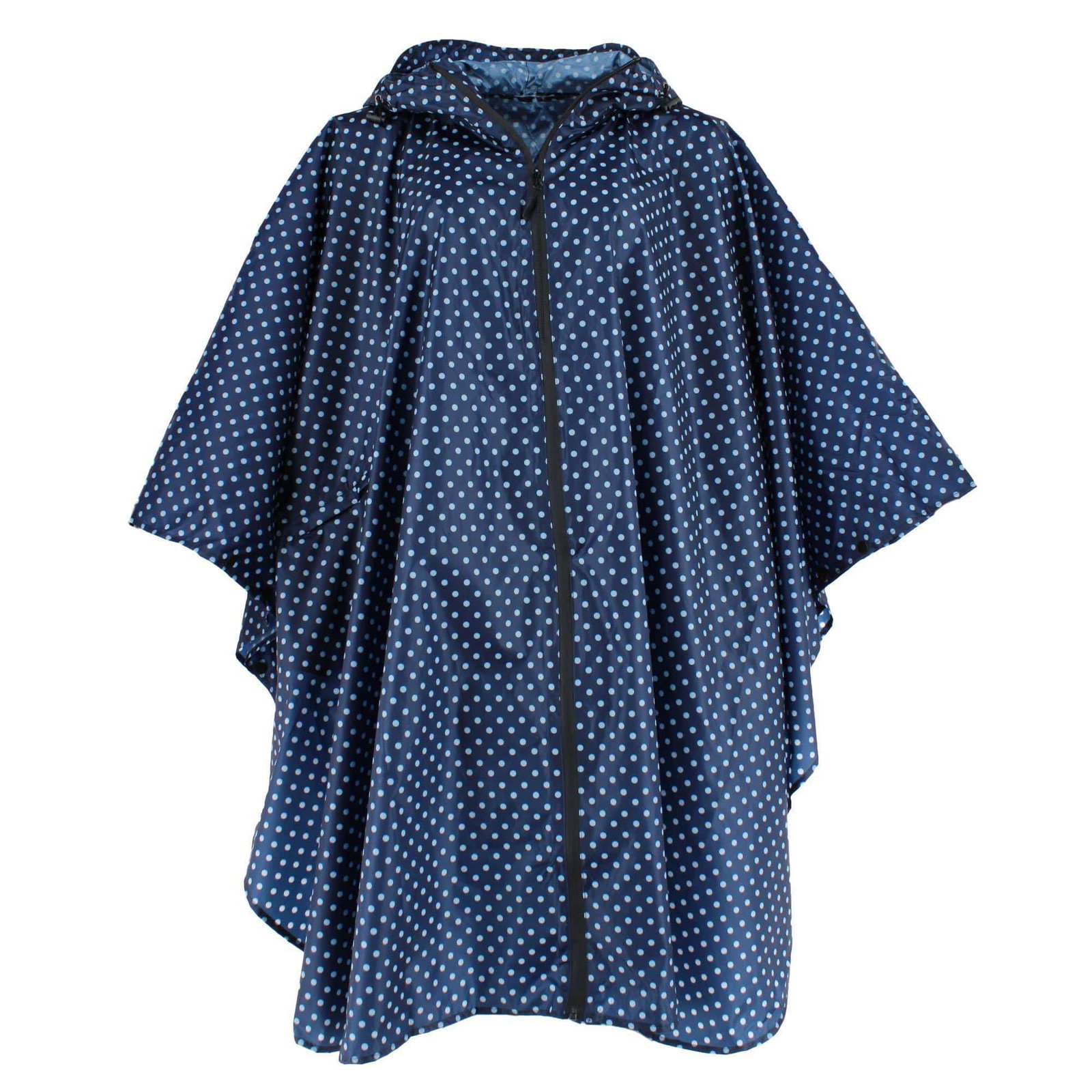 Image of CTM® Women's  Polka Dot Rain Poncho