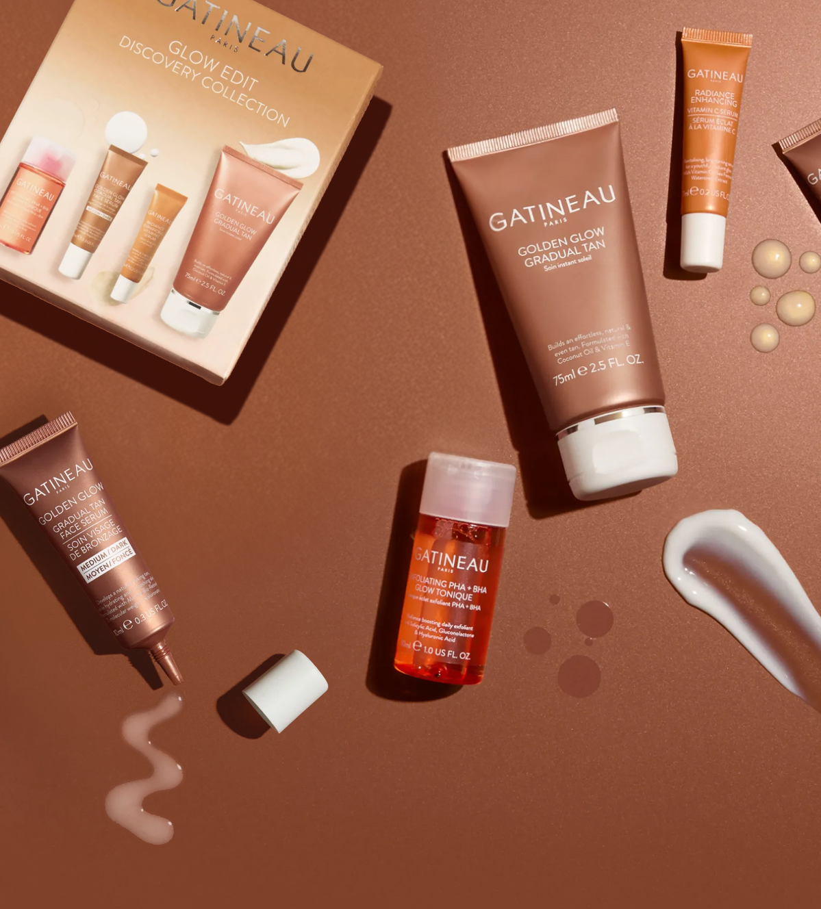 Enjoy your complete radiance ritual in perfectly travel-friendly sizes.