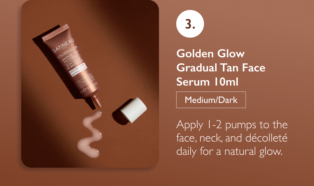 Golden Glow Gradual Tan Face Serum Medium-Dark 10ml 