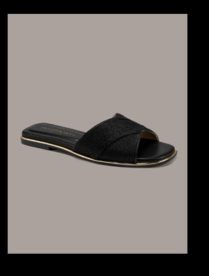 HARMONY WOVEN SLIDE SANDAL