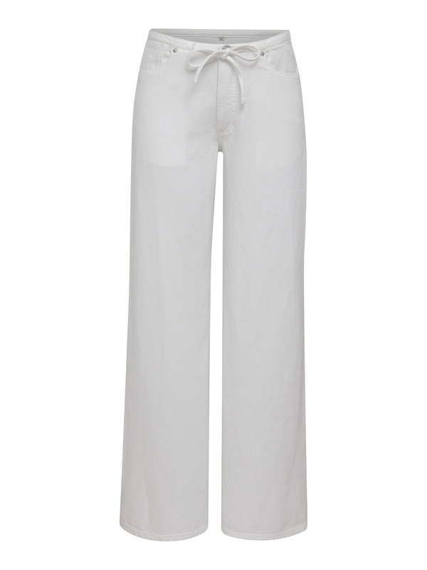 Sienna Relaxed Wide Leg — White Aura