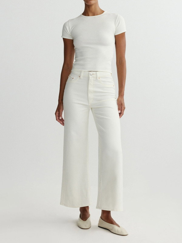 Hepburn Wide Leg — Eggshell