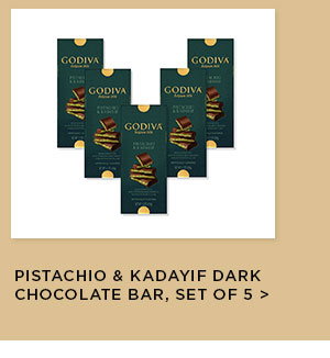 Pistachio & Kadayif Dark Chocolate Bar, Set of 5