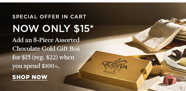Assorted Chocolate Gold Gift Box, 8pc.