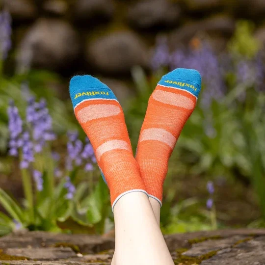 Blue - Original Rockford Red Heel Lightweight Crew Crafting Sock