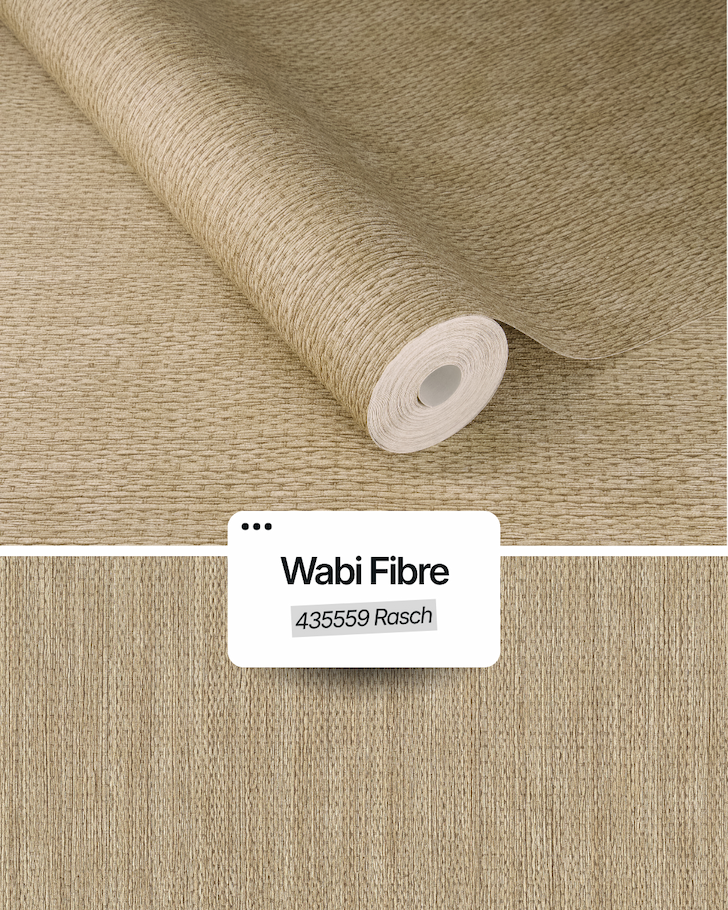 Wabi Fibre Wallpaper Natural Rasch 435559