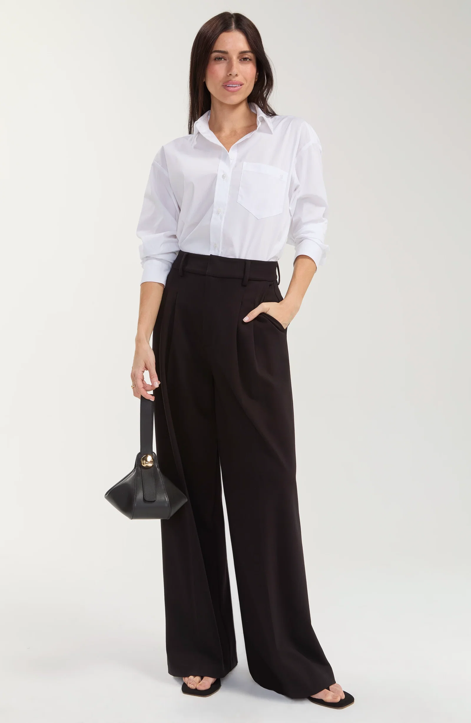 Image of BROOKE HIGH RISE WIDE LEG TROUSER