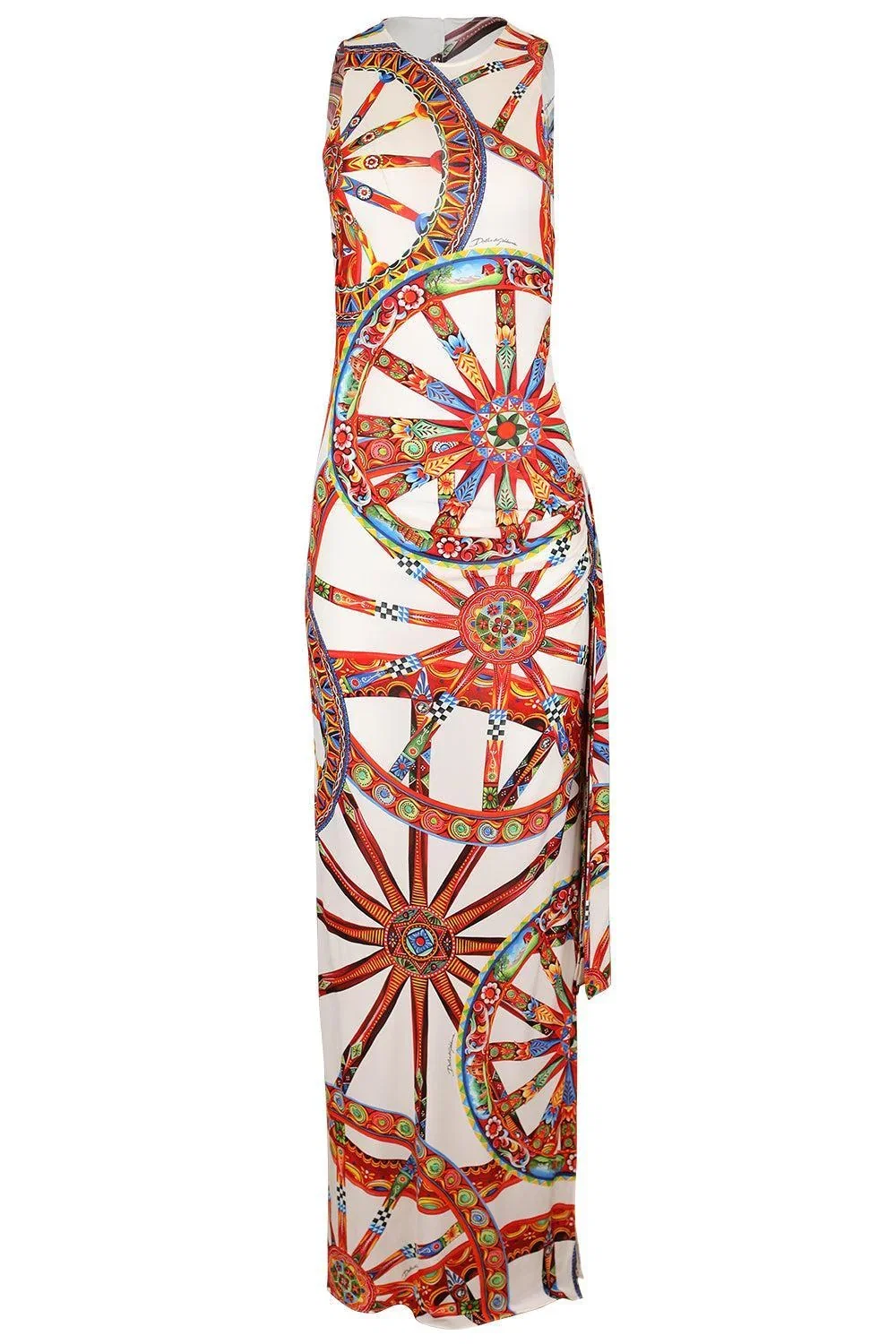 Image of demi couture wheel print dress