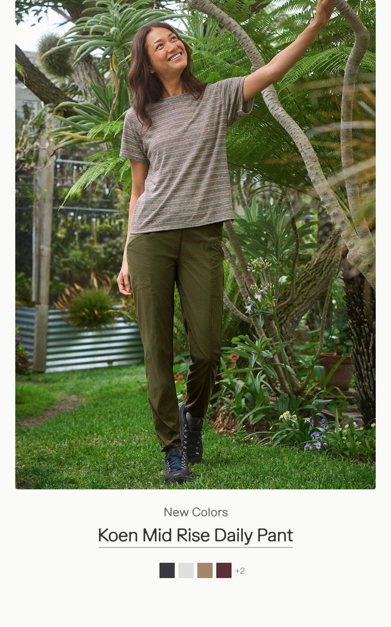 koen mid rise daily pant