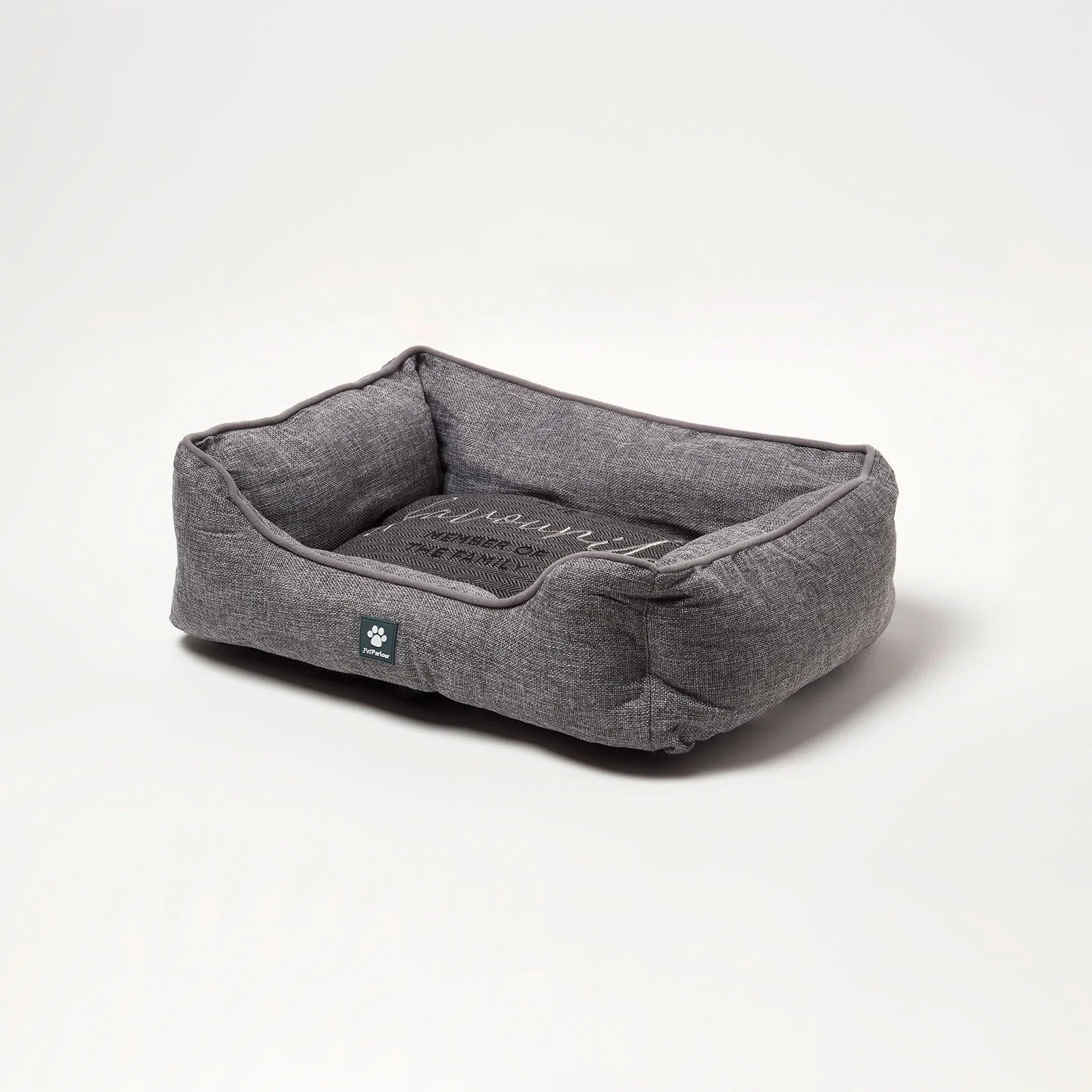 Image of Small Dog Bed Woven Favourite Pet Bed - Grey
