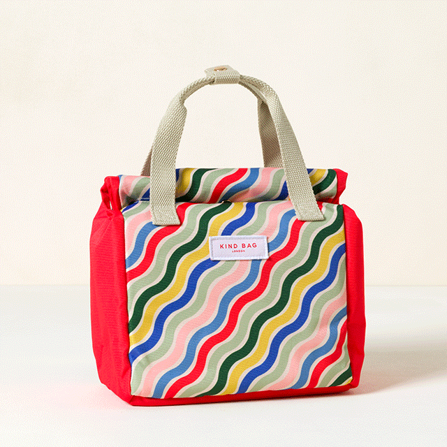 Rainbow Waves Lunch Bag