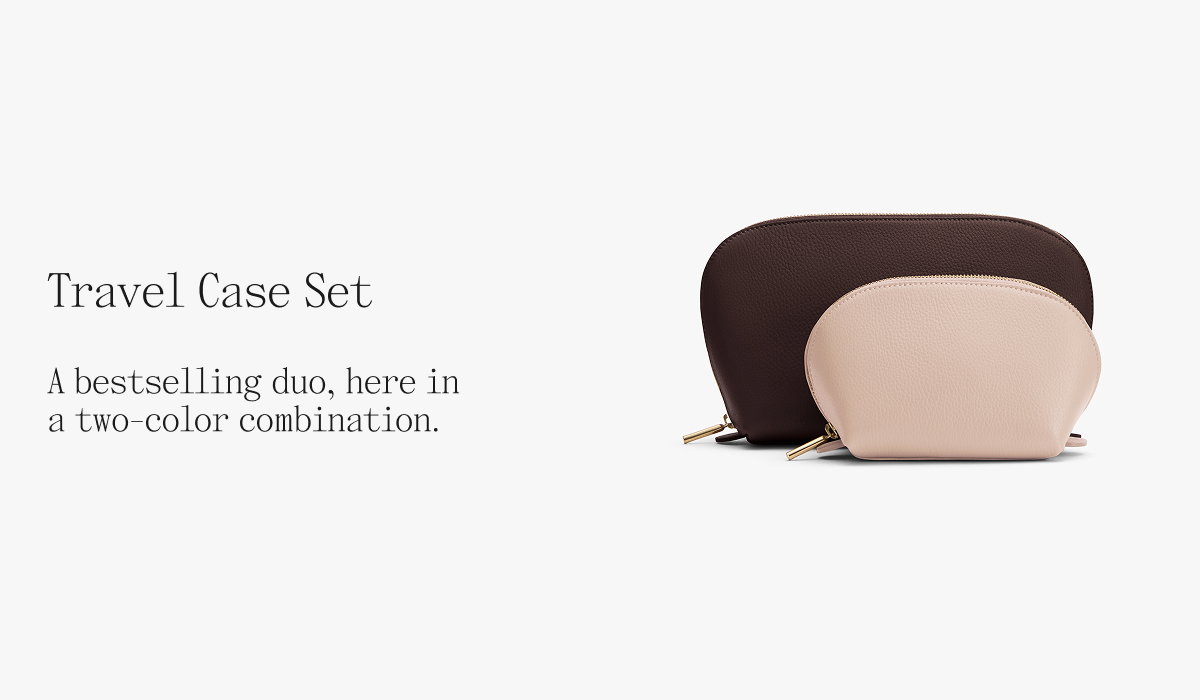 Travel Case Set A bestselling duo, here in a two-color combination.