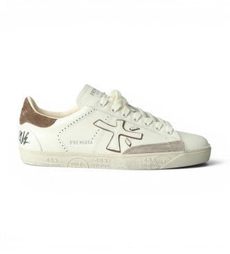 Zapatillas de Piel Steven blanco