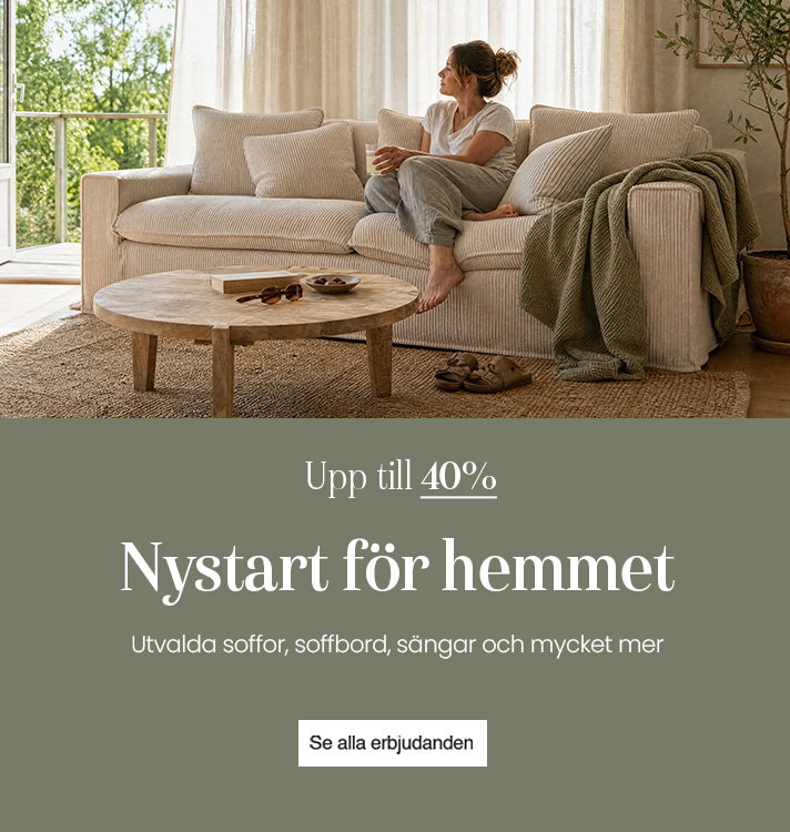 Nystart för hemmet med upp till 40% rabatt