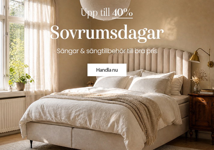 Sovrumsdagar med upp till 40% rabatt