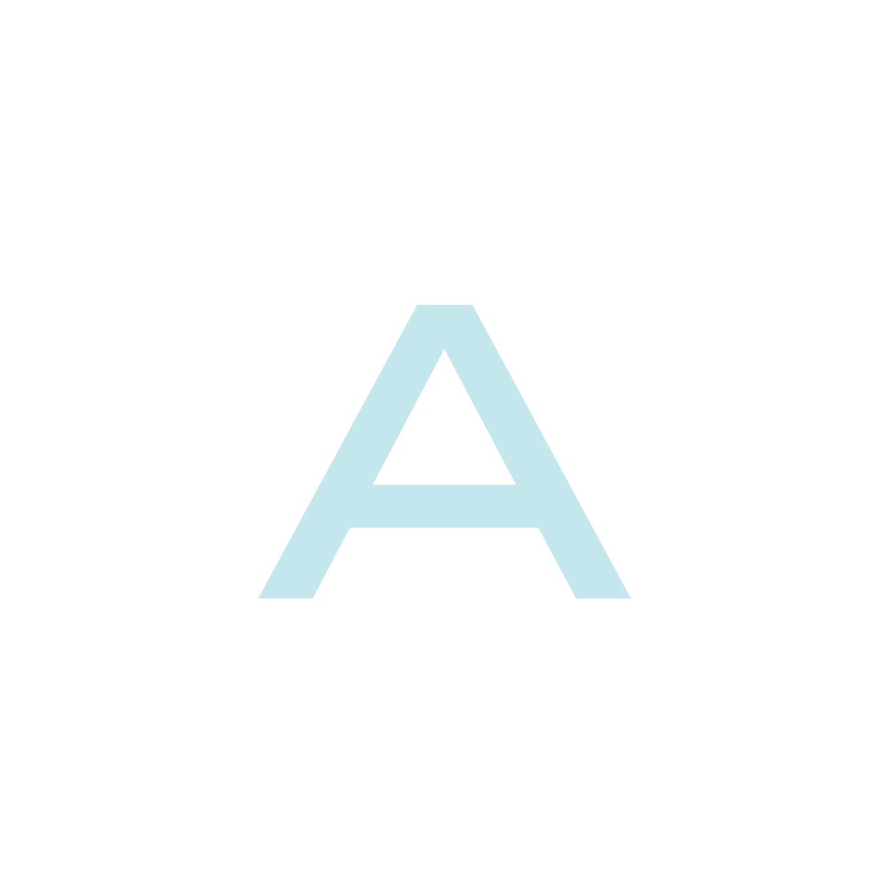 Image of letter A