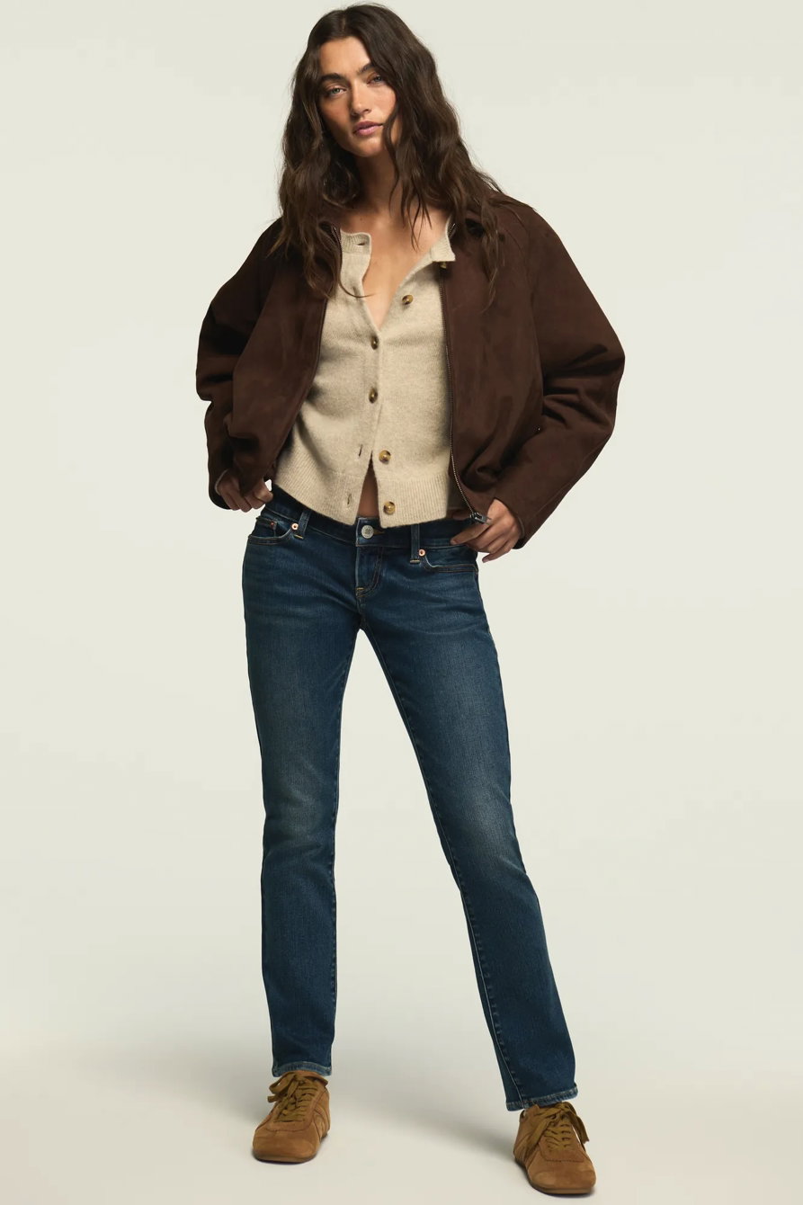 Image of Lucky Brand Ultra Low Rise Skinny - Women's Pants Denim Skinny Jeans in Dial Up Wash