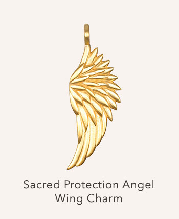 Sacred Protection Angel Wing Charm