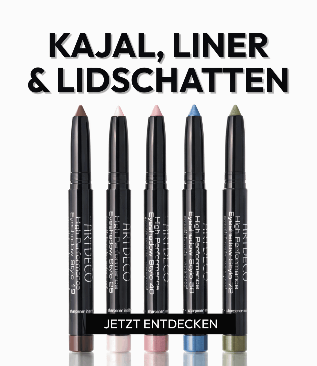 Ob als Lidschatten, Kajal oder Eyeliner – der High Performance Eyeshadow Stylo macht jedes Augen-Make-up unkompliziert und besonders.