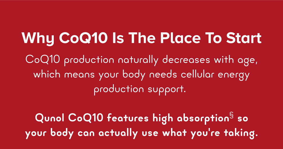 Why CoQ10 Is The Place To Start