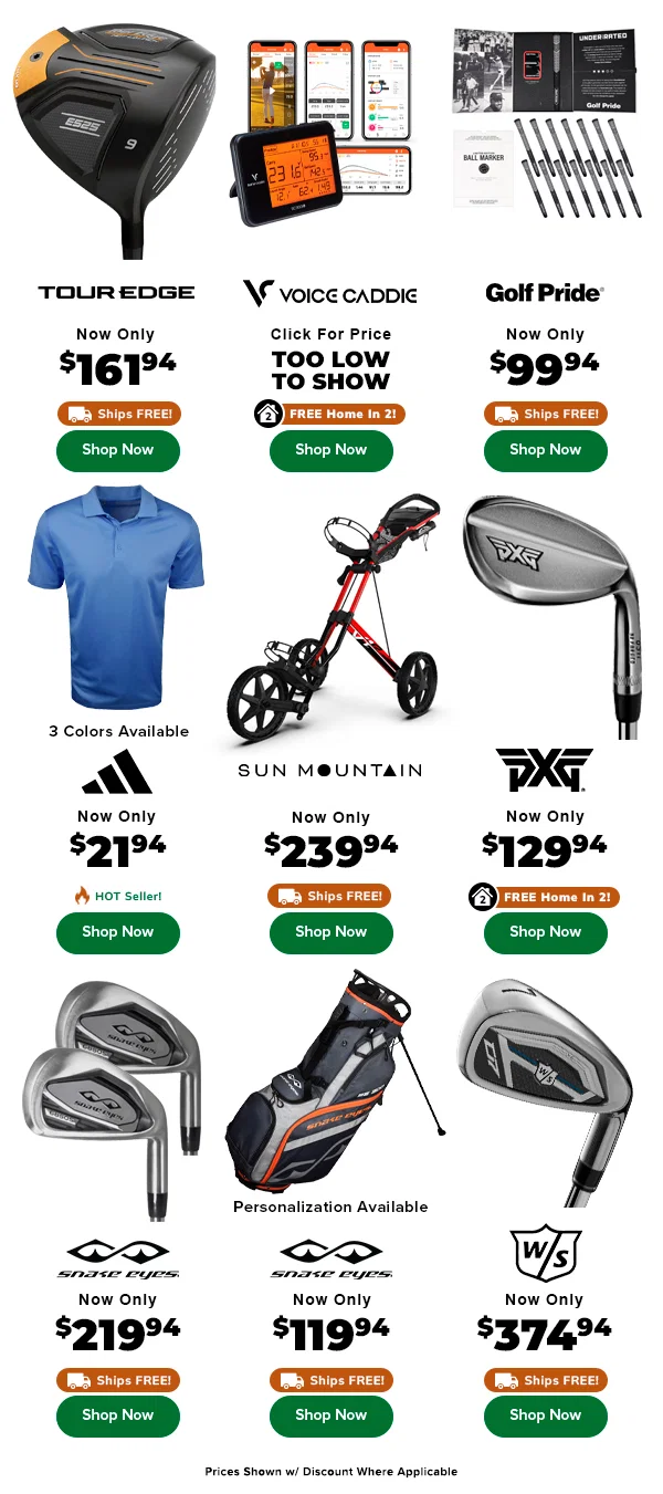 SAVE HUGE On Hot Deals EVERY GOLFER NEEDS - Shop Now!