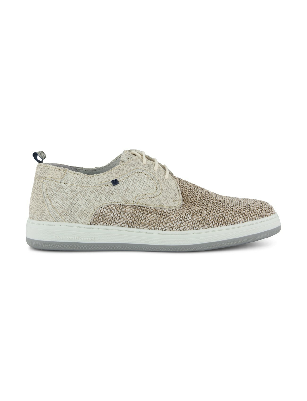 Floris van Bommel leren veterschoen beige