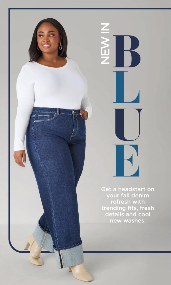 Cuffed Wide Leg Jeans