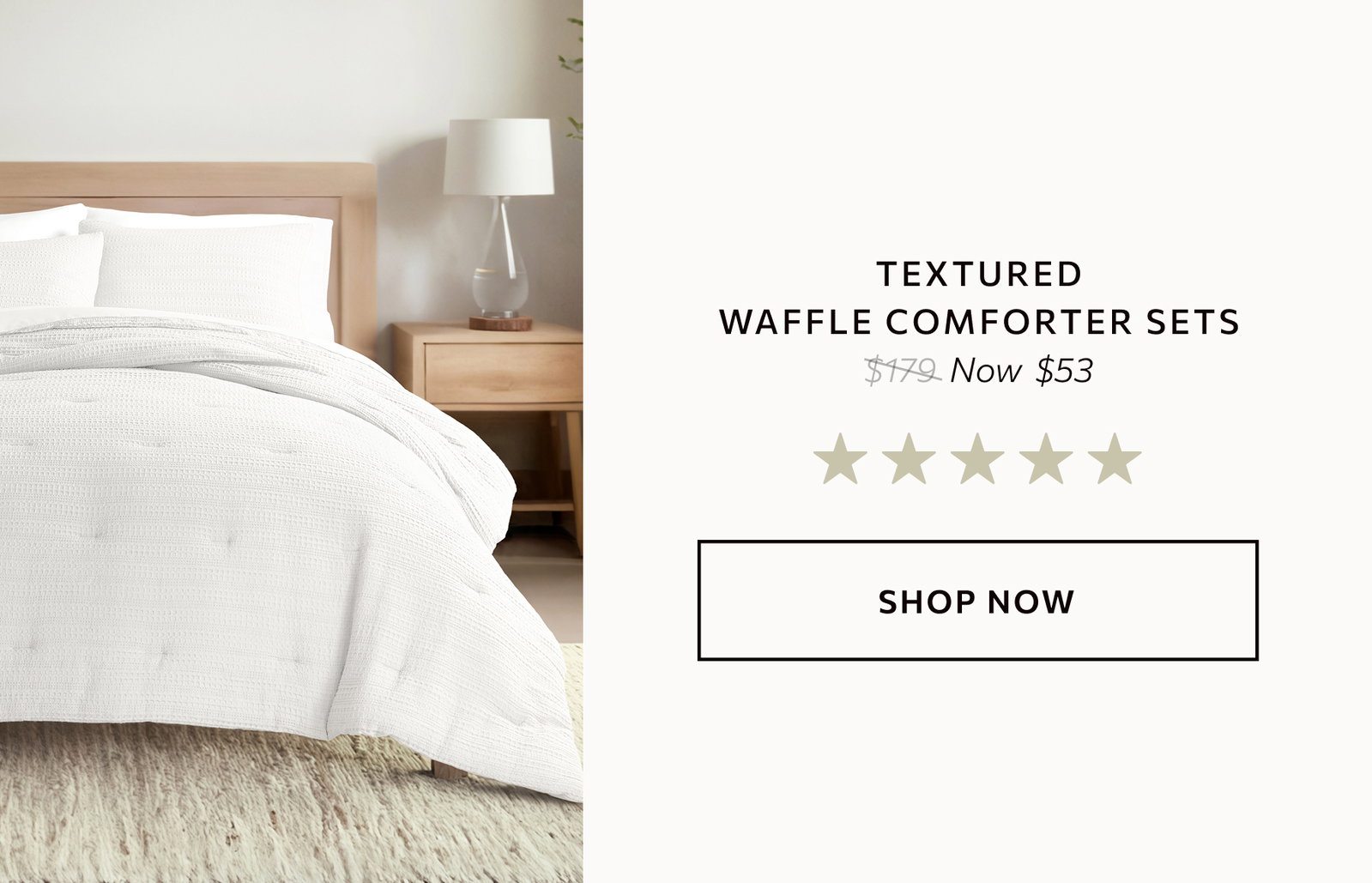 All-season textured comforter sets.