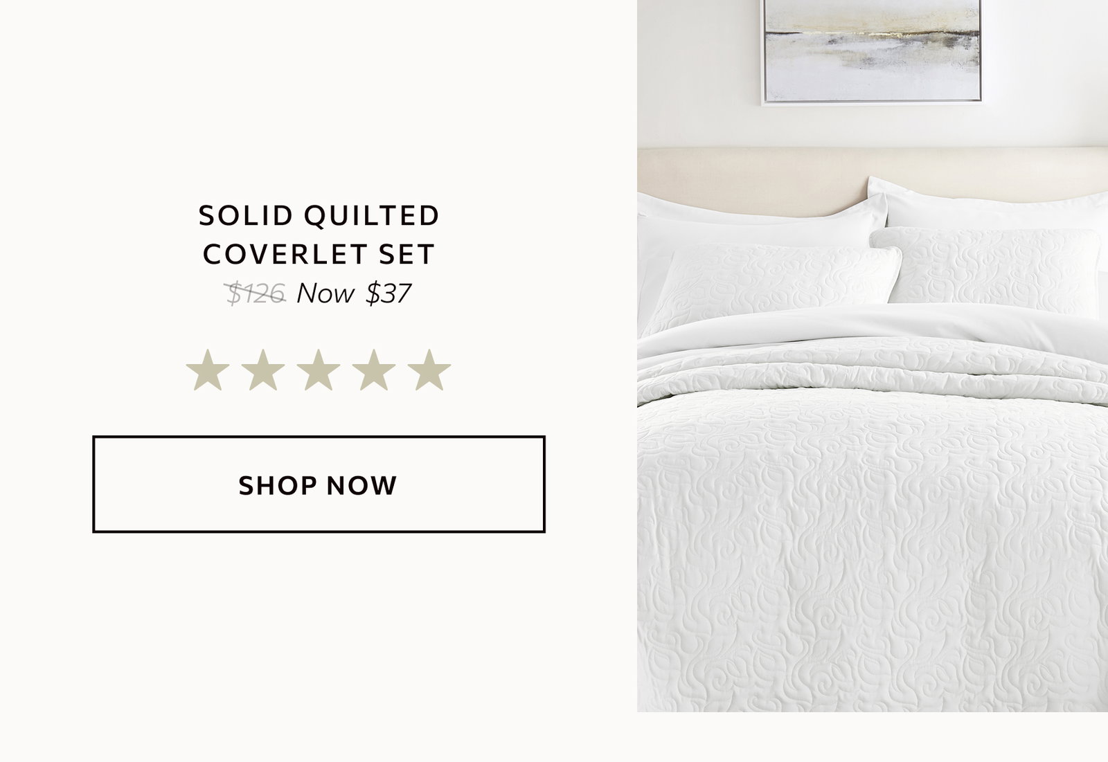 Solid & pattern quilted coverlet sets.