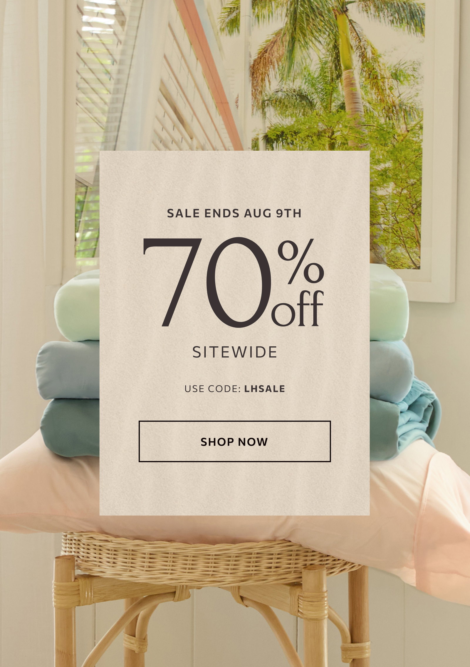 Enjoy 70% off plus free shipping with offer code LHSALE.