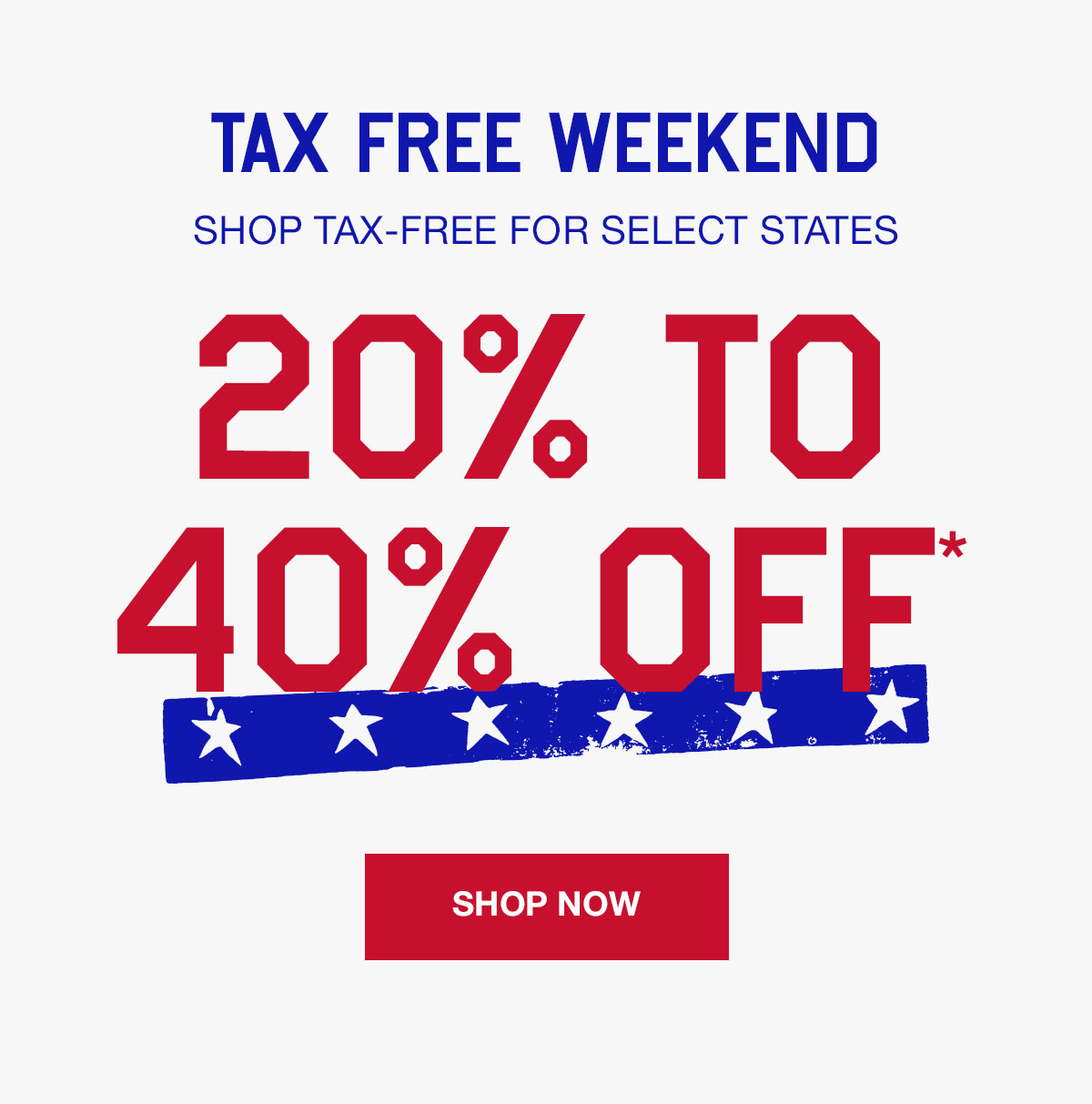 20%-40% off*