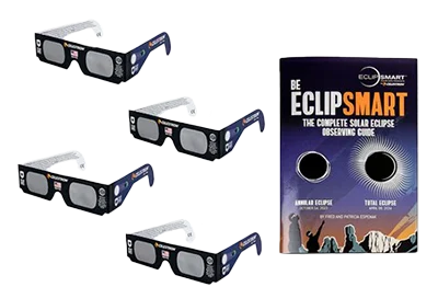 Celestron EclipSmart Solar Eclipse Famity Observing Kit - 4 Glasses and Guidebook