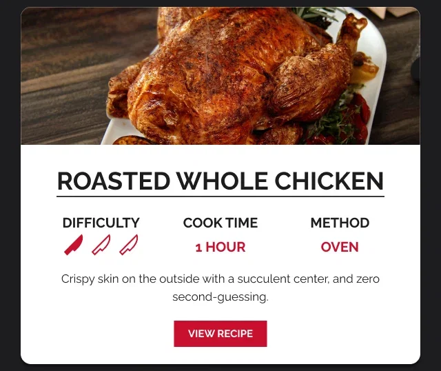 Roasted Whole Chicken